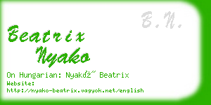 beatrix nyako business card